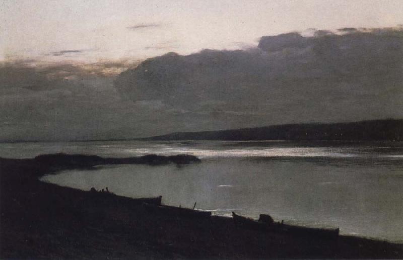 Levitan, Isaak Evening at the Wolga